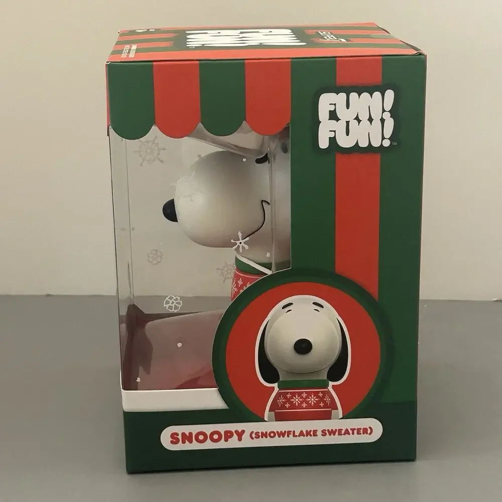 Super7 Fun Fun Christmas Peanuts Snoopy in Snowflake Sweater Vinyl Figure